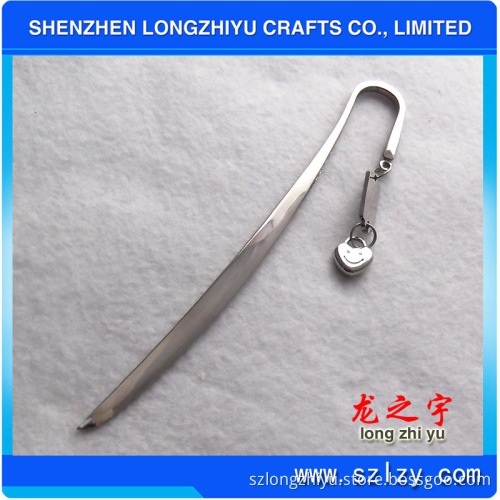 Metal 3D Heart Shaped Wedding Bookmark Set for Books (LZY-00020135029)